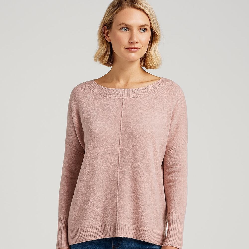 Legendary Outfitters Pink Boat Neck Sweater Women’s Size Large NWT Soft Knit